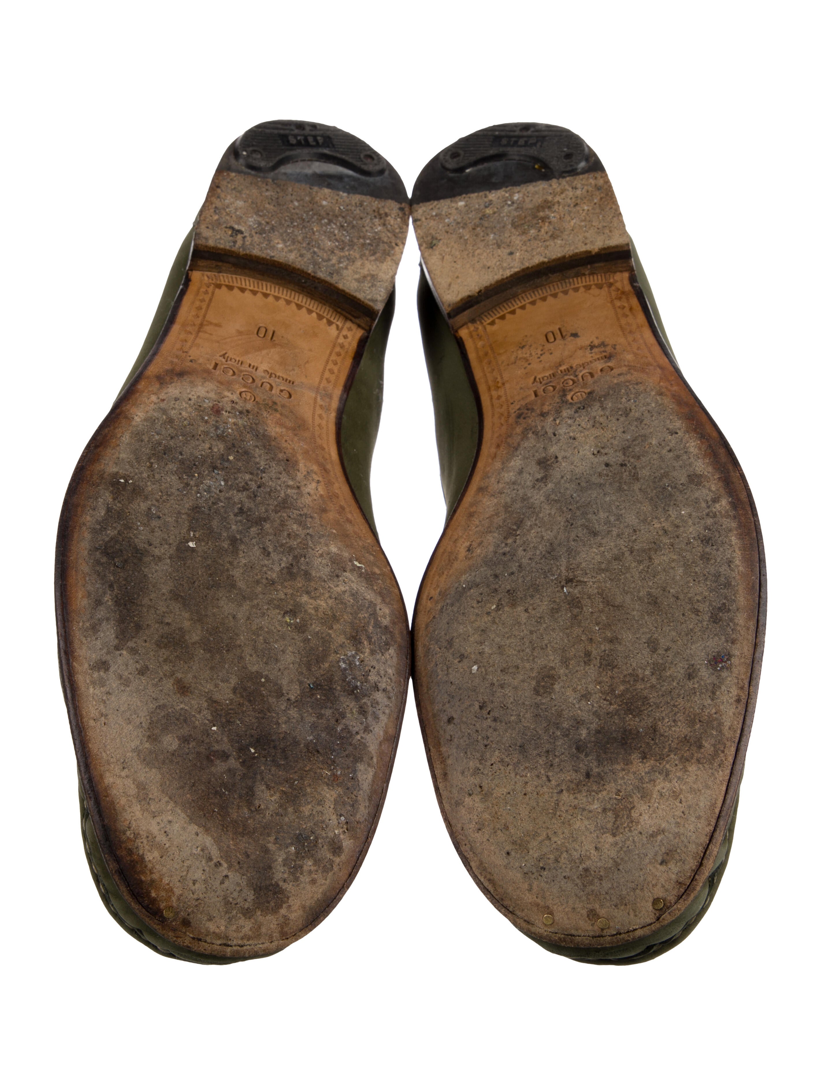 Gucci Horsebit Accent Leather Dress Loafers