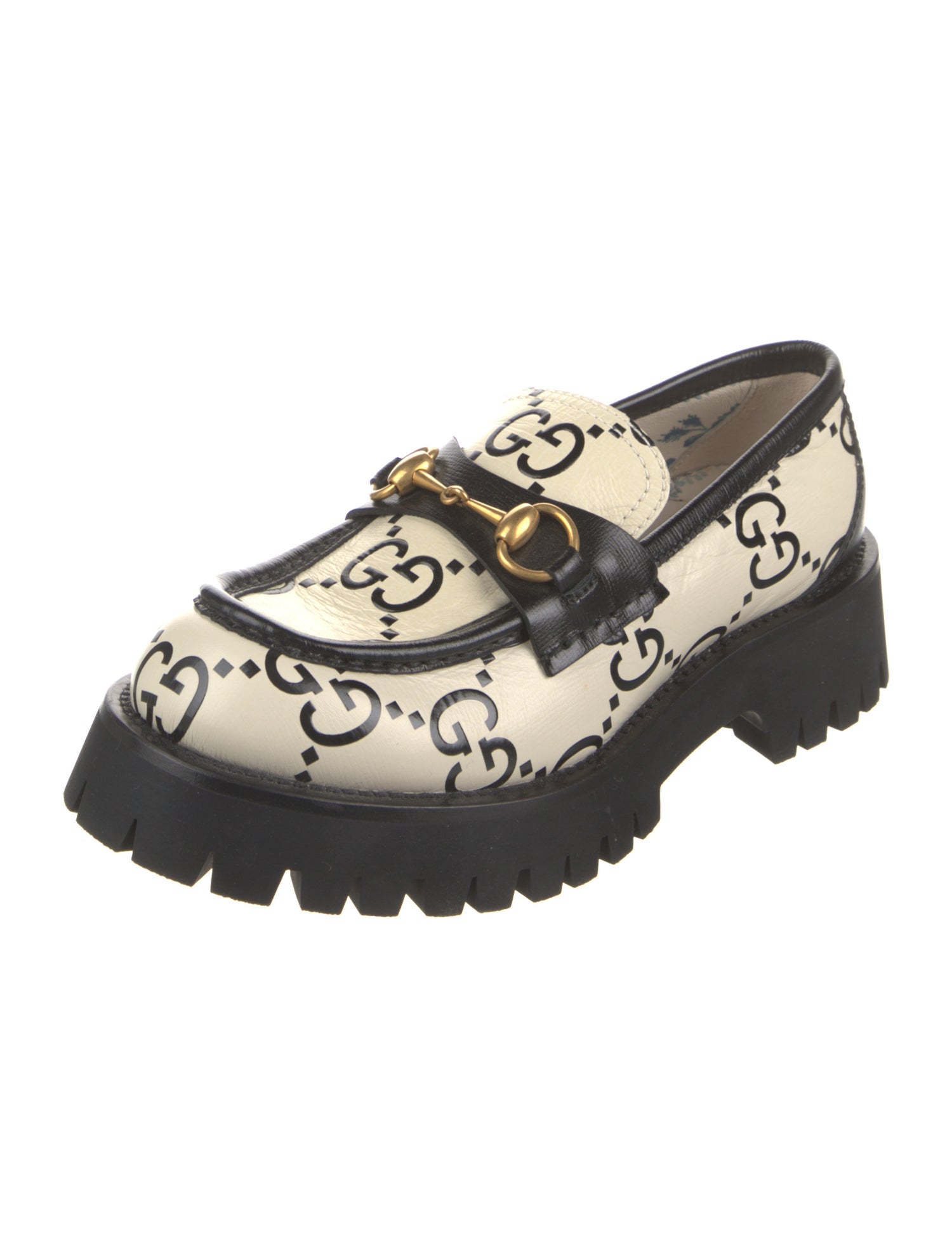 Gucci Horsebit Accent Leather Loafers