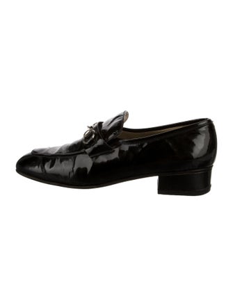 Gucci Horsebit Accent Patent Leather Loafers