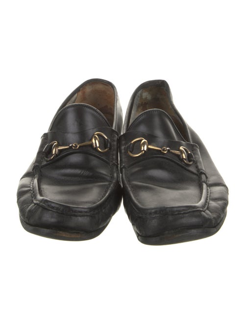 Gucci Horsebit Accent Leather Loafers