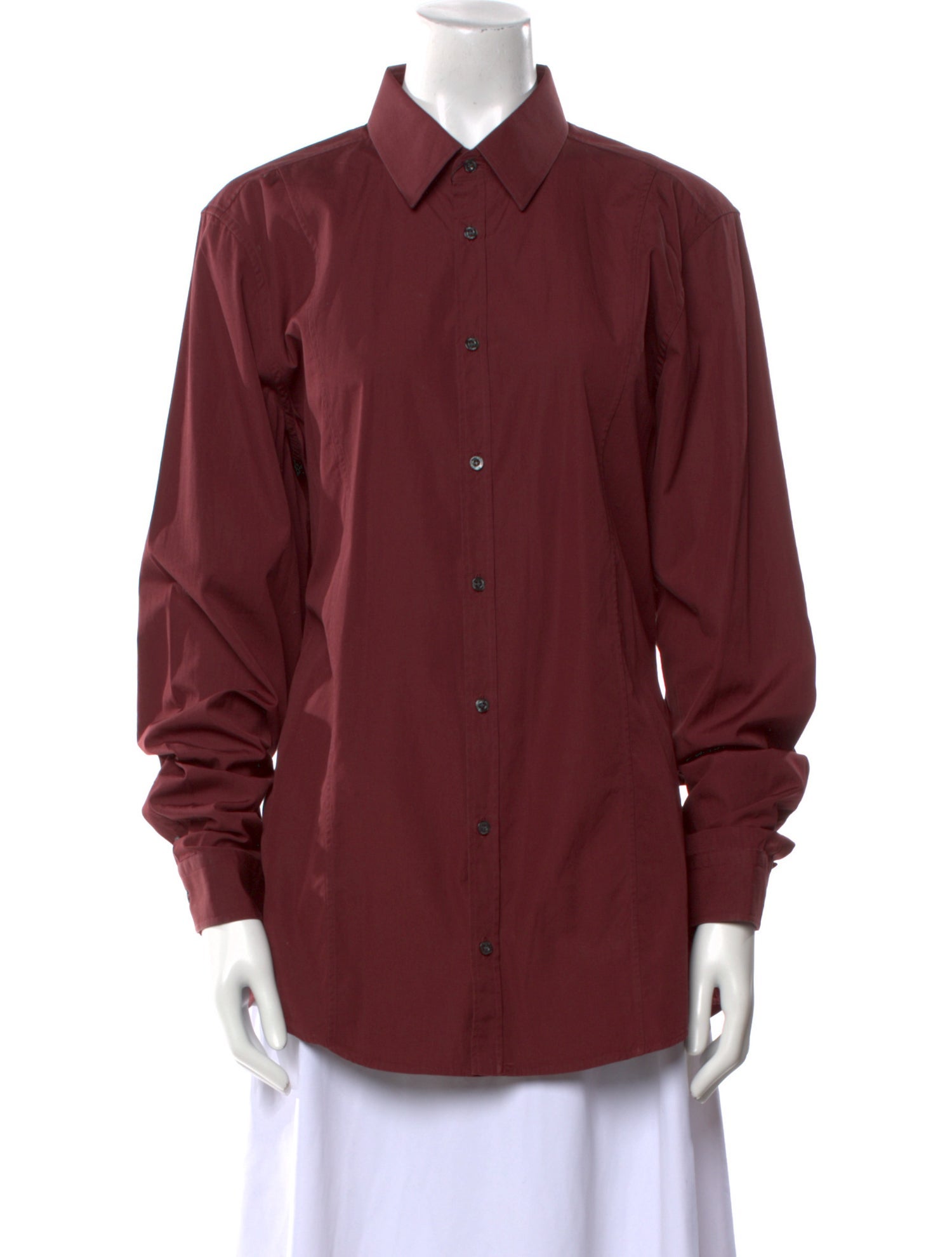 Gucci Long Sleeve Button-Up Top