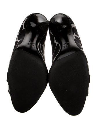 Gucci Horsebit Accent Satin Slingback Sandals