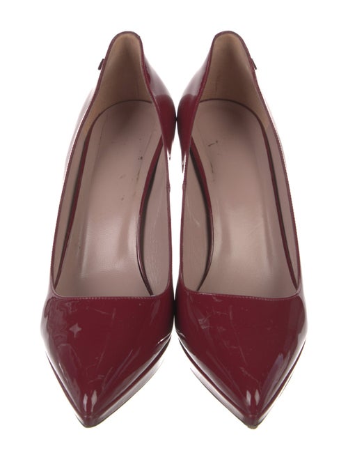 Gucci Interlocking G Logo Patent Leather Pumps