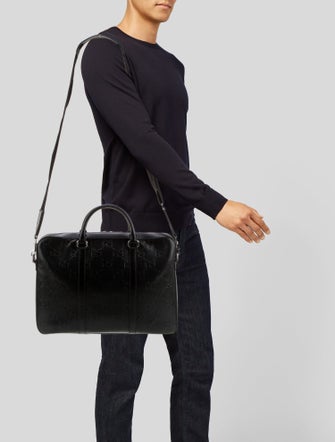 Gucci GG Embossed Briefcase