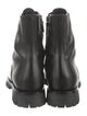 Gucci Interlocking G Logo Leather Combat Boots