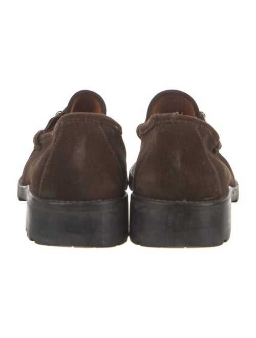 Gucci Horsebit Accent Suede Loafers