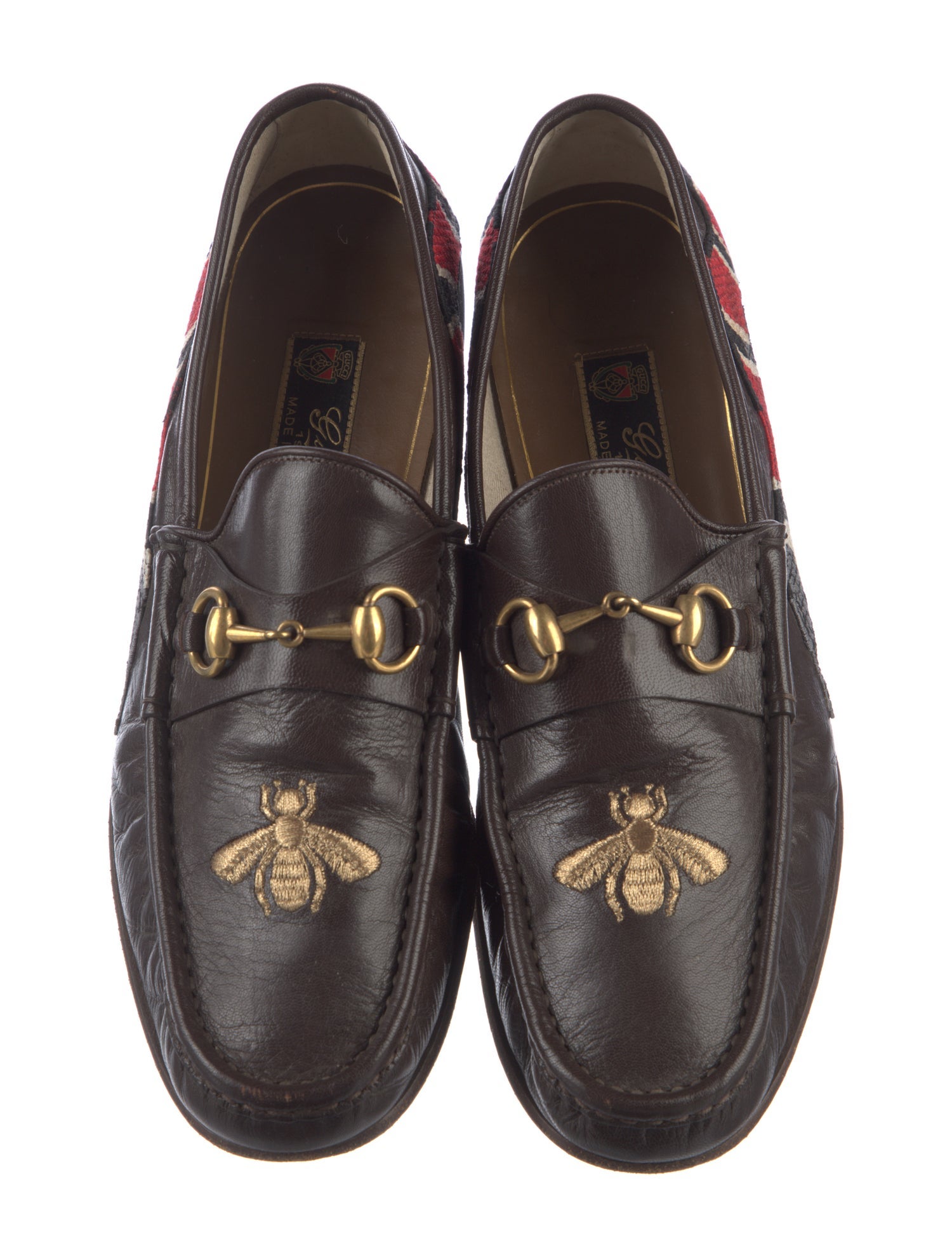 Gucci Horsebit Accent Leather Dress Loafers