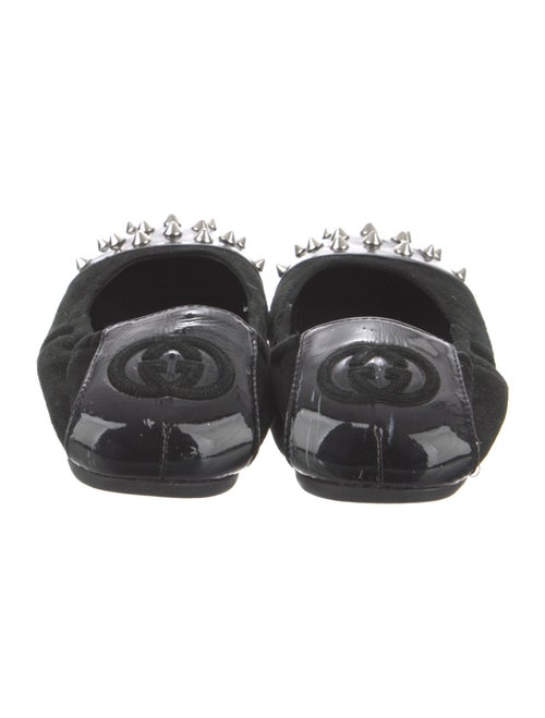 Gucci Horsebit Accent Suede Ballet Flats