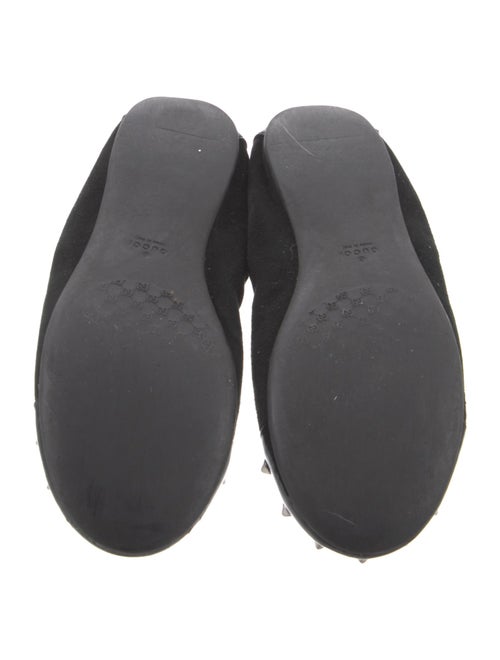 Gucci Horsebit Accent Suede Ballet Flats