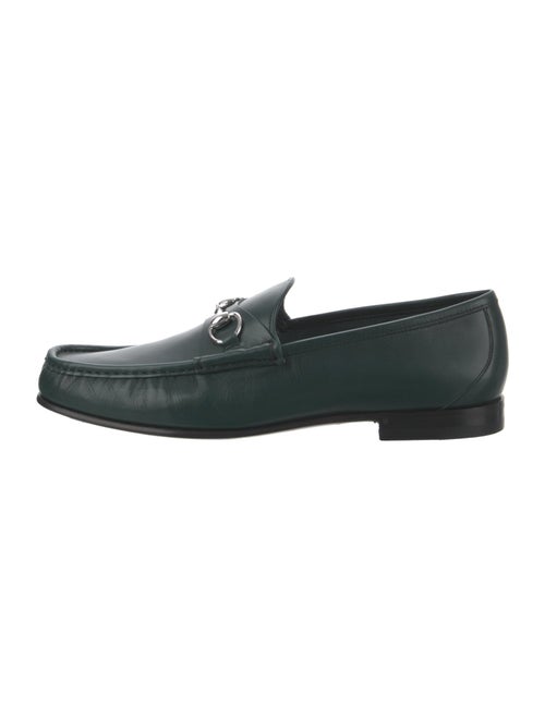 Gucci Horsebit Accent Leather Loafers