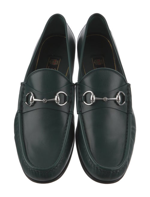 Gucci Horsebit Accent Leather Loafers