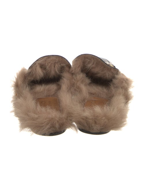 Gucci Horsebit Accent Leather Slippers