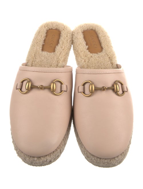 Gucci Horsebit Accent Leather Mules