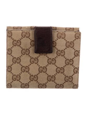 Gucci GG Canvas Canvas Compact Wallet