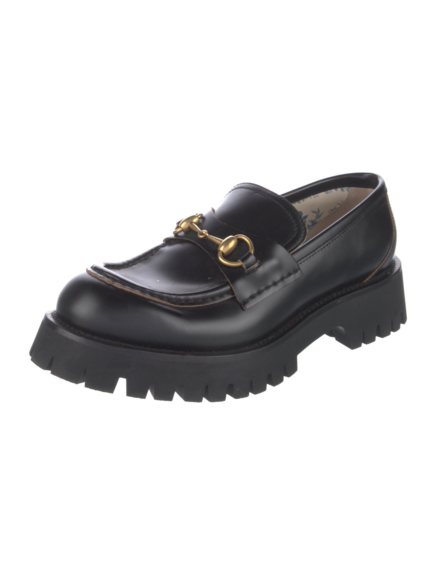 Gucci Horsebit Accent Leather Loafers