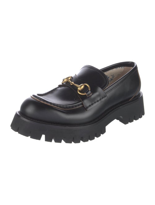 Gucci Horsebit Accent Leather Loafers