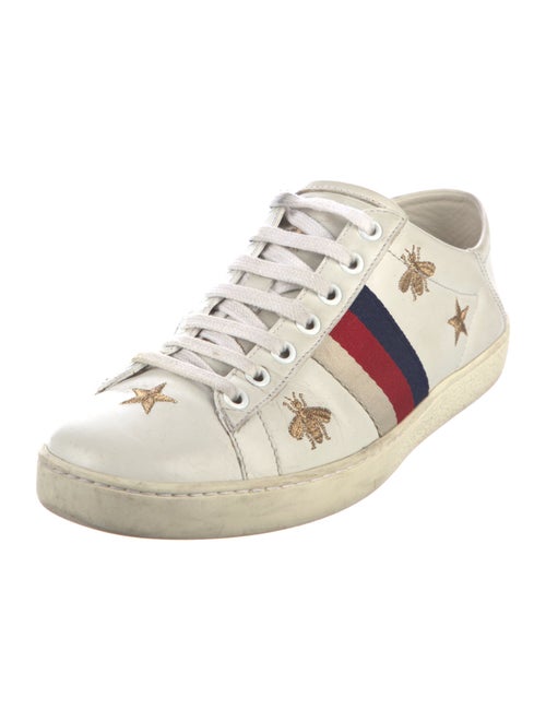 Gucci Sylvie Web Accent Leather Sneakers