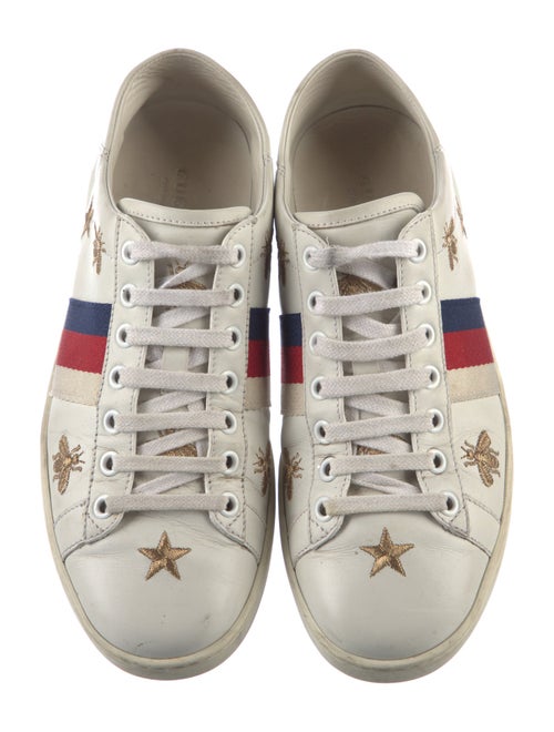 Gucci Sylvie Web Accent Leather Sneakers