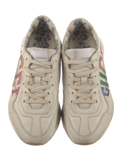 Gucci Leather Printed Chunky Sneakers
