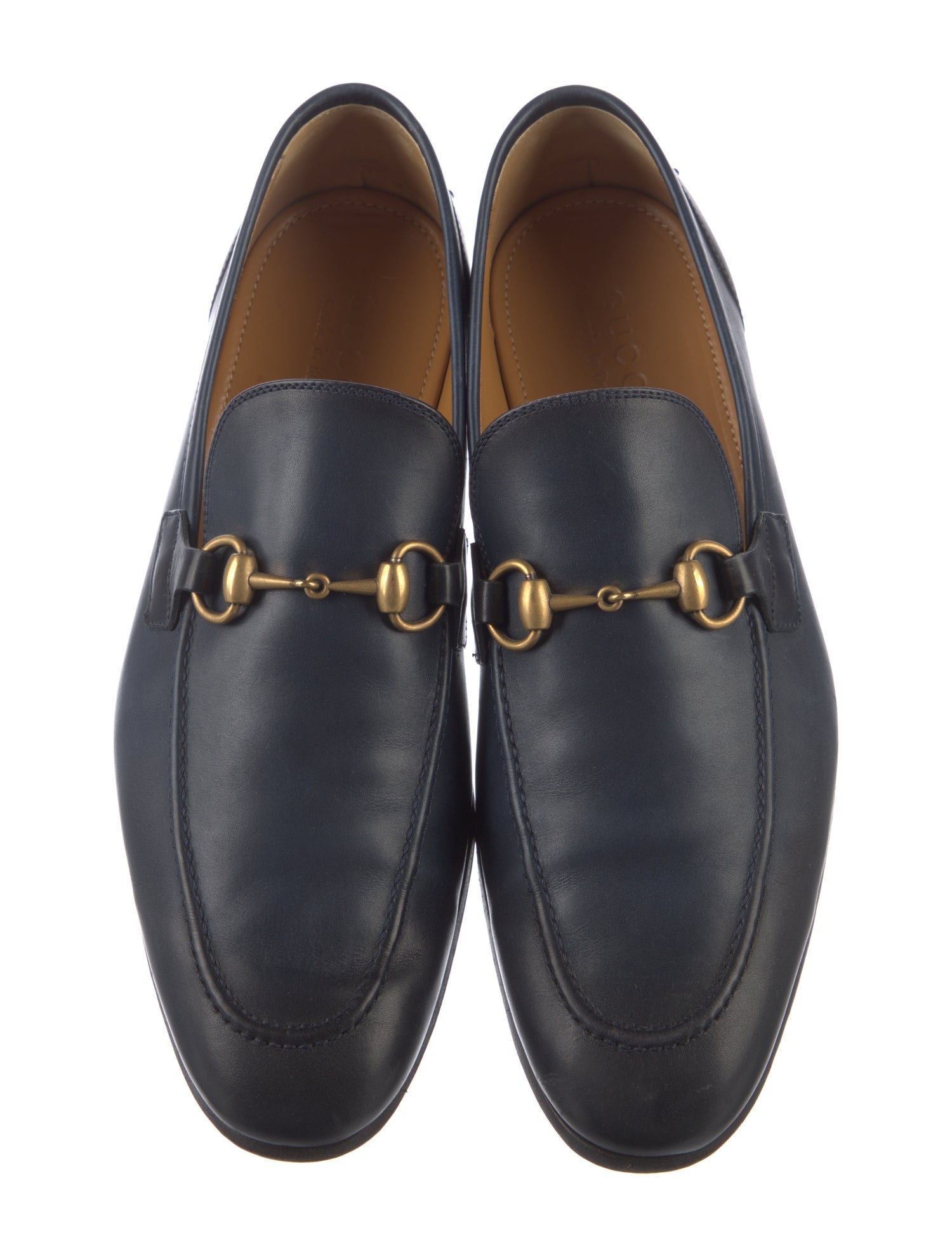 Gucci Horsebit Accent Leather Dress Loafers