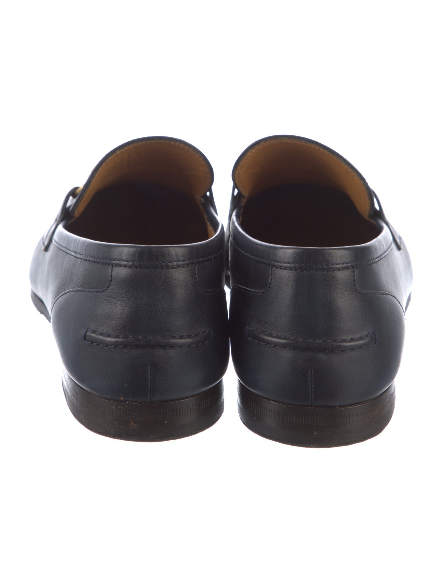 Gucci Horsebit Accent Leather Dress Loafers