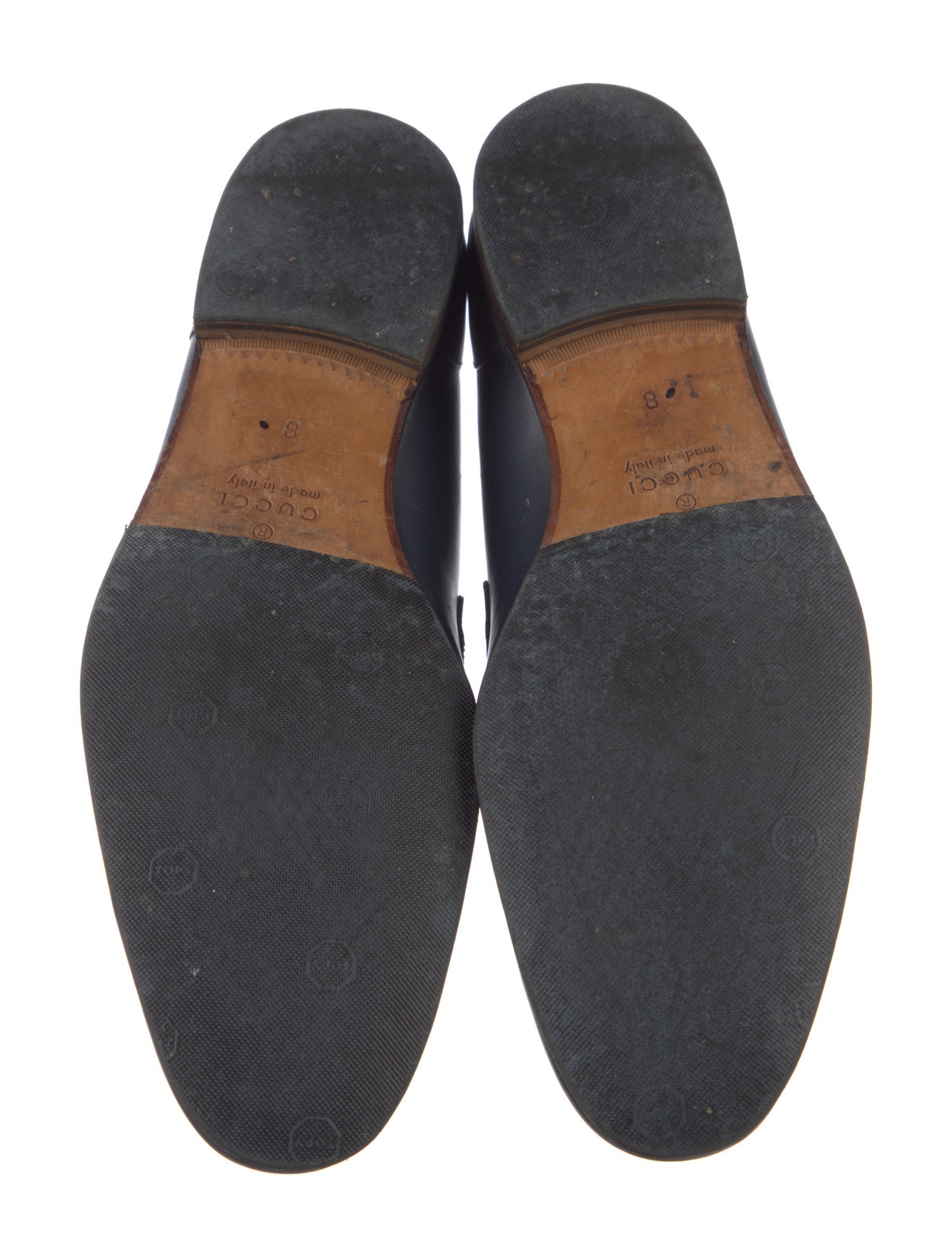 Gucci Horsebit Accent Leather Dress Loafers