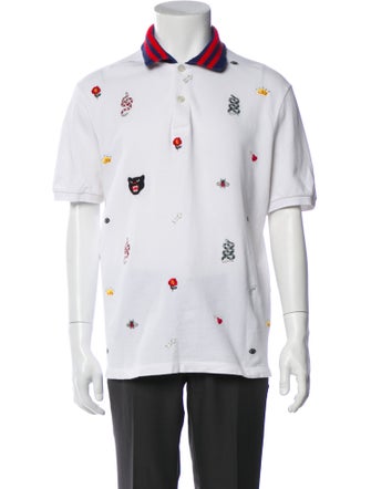 Gucci Sylvie Web Accent Collar Polo Shirt