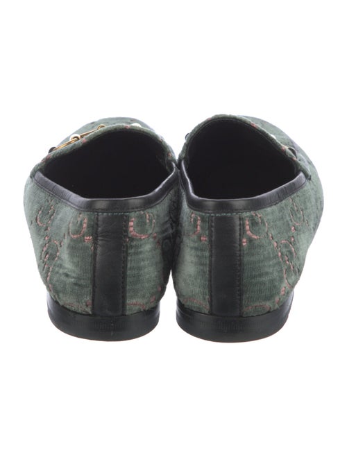 Gucci Horsebit Accent Velvet Loafers