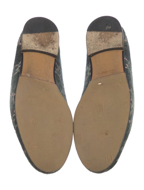 Gucci Horsebit Accent Velvet Loafers