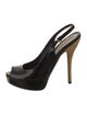 Gucci Patent Leather Slingback Pumps