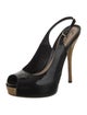 Gucci Patent Leather Slingback Pumps