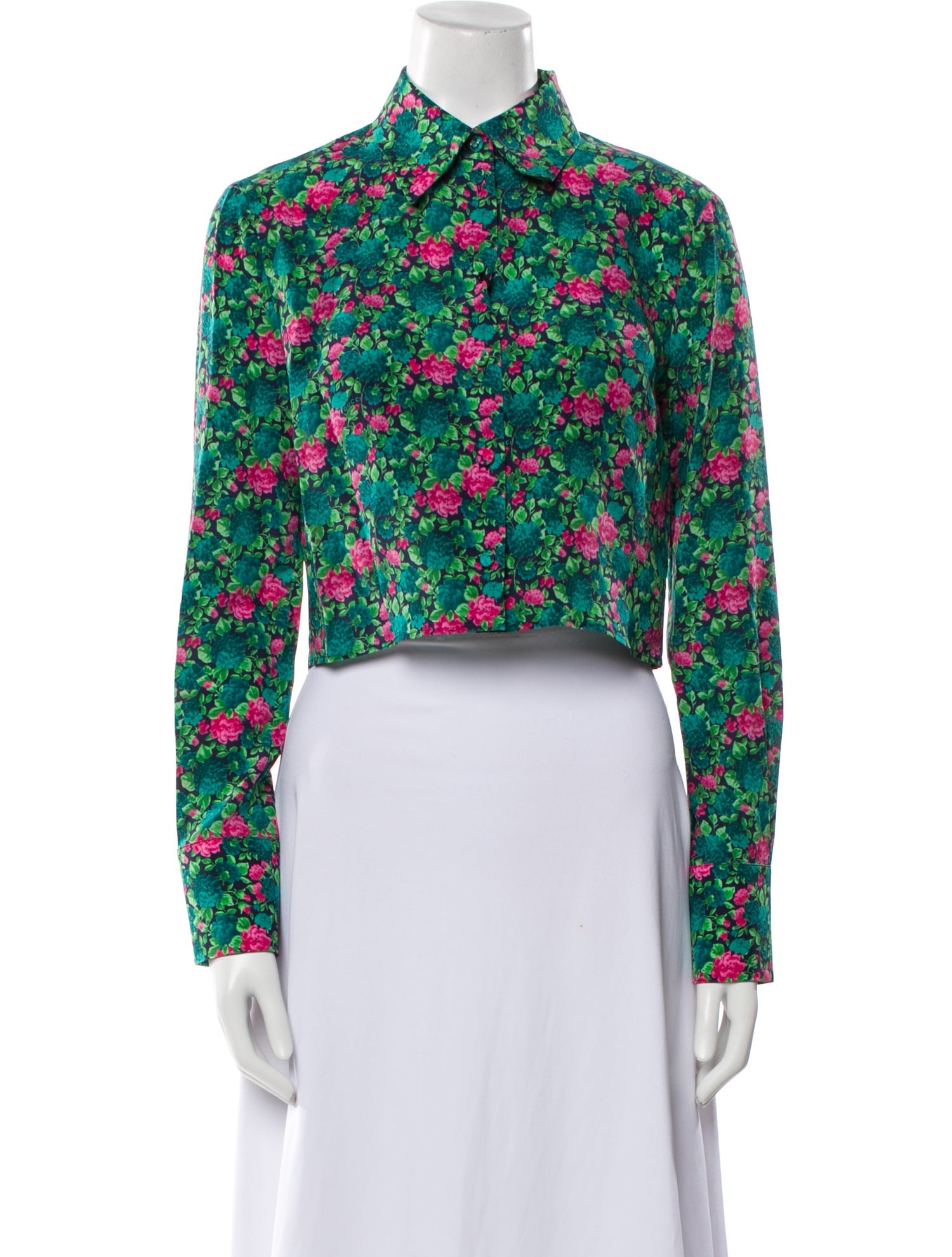 Gucci 2024 Silk Crop Top