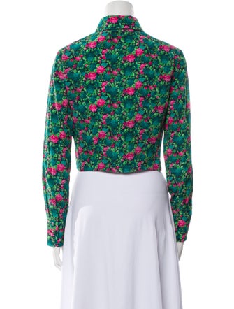 Gucci 2024 Silk Crop Top