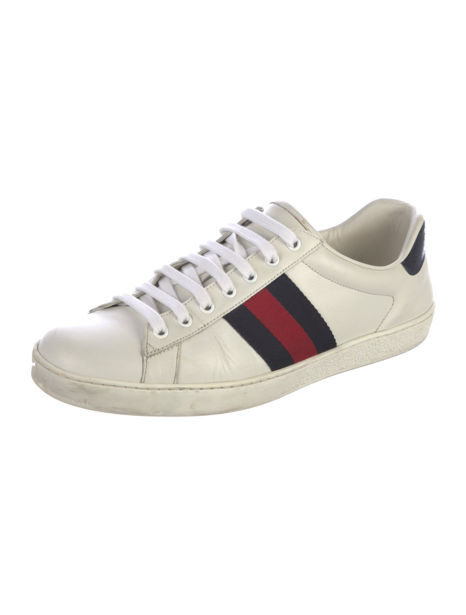Gucci Sylvie Web Accent Leather Sneakers