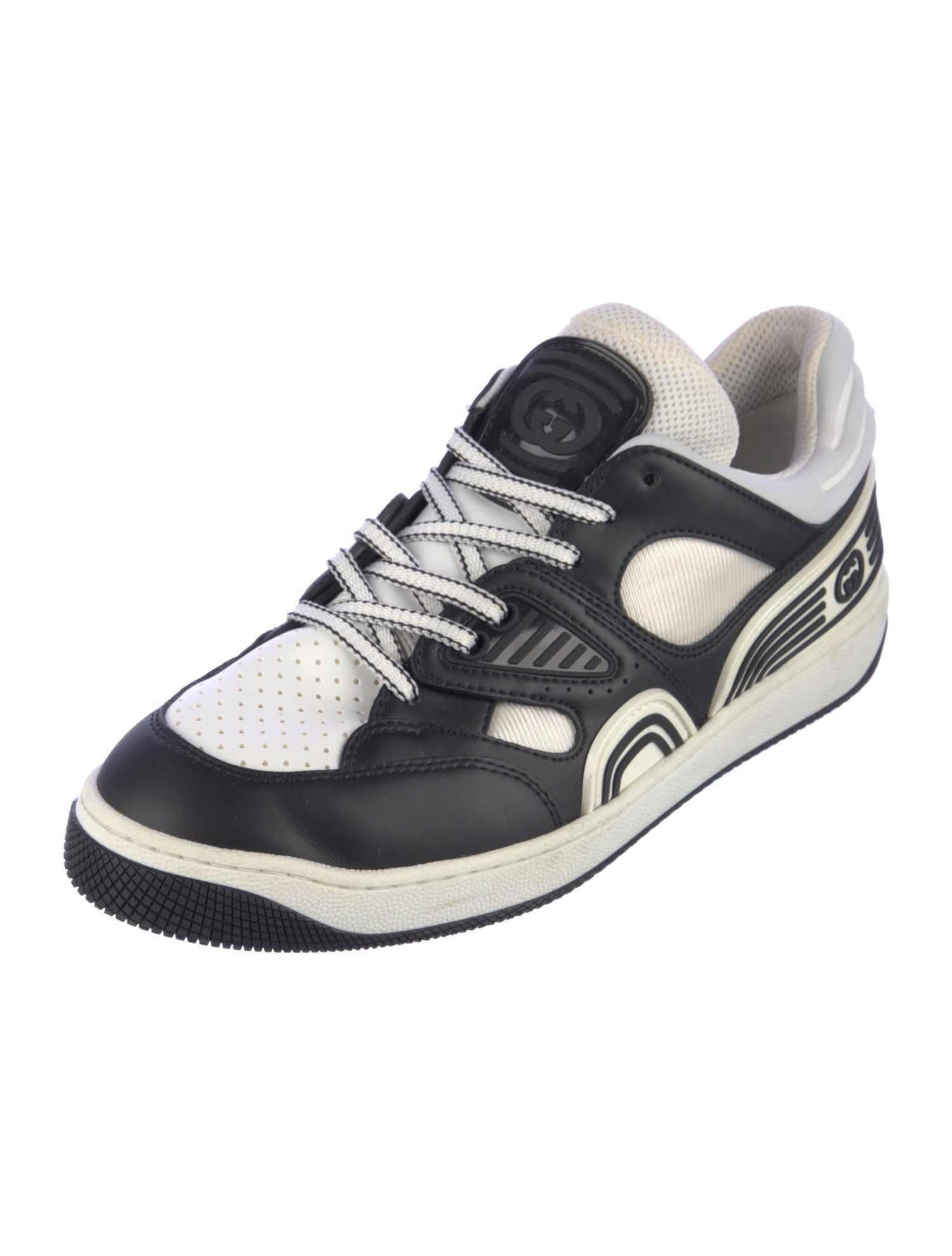 Gucci Interlocking G Logo Leather Sneakers