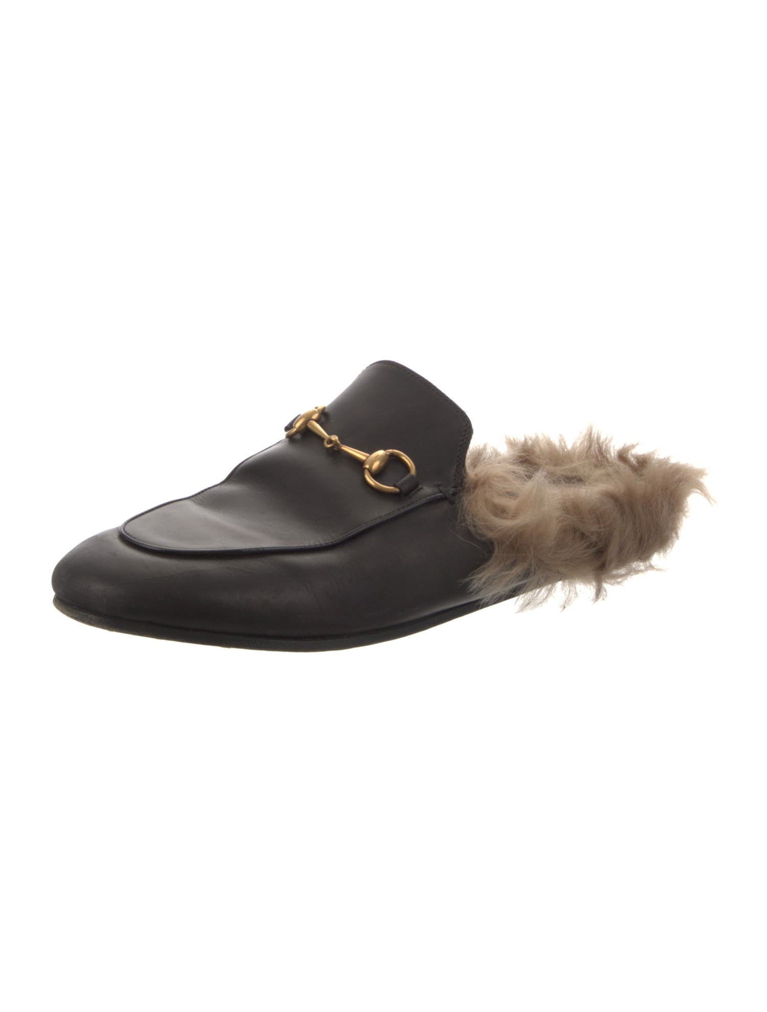 Gucci Horsebit Accent Leather Mules