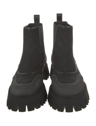 Gucci GG Canvas Canvas Chelsea Boots