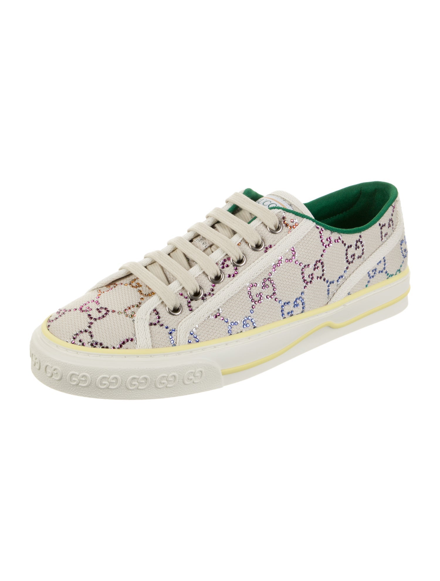 Gucci GG Crystal Crystal Embellishments Sneakers