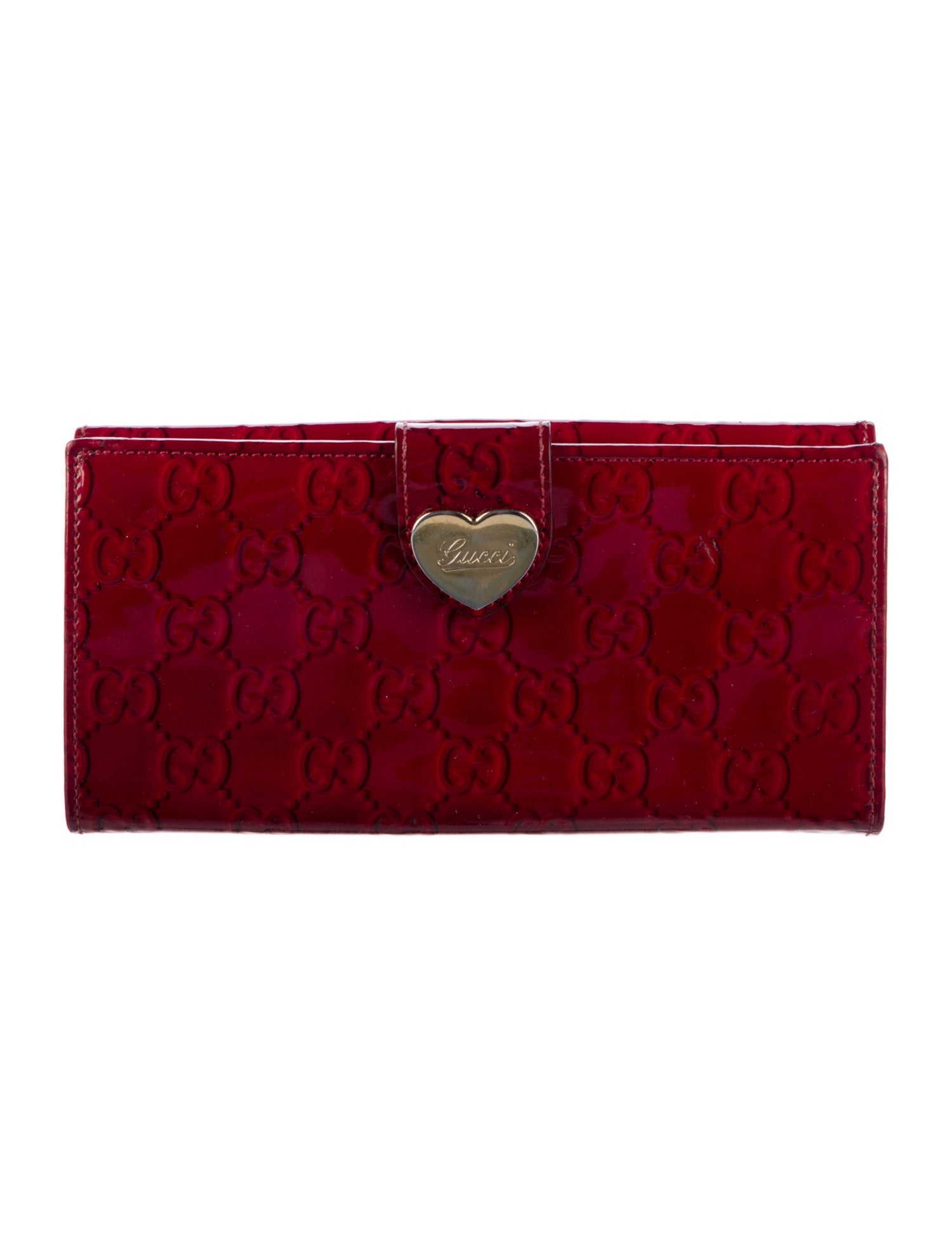 Gucci Vintage Heart Continental Wallet