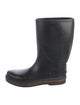 Gucci Web Accent Rubber Rain Boots