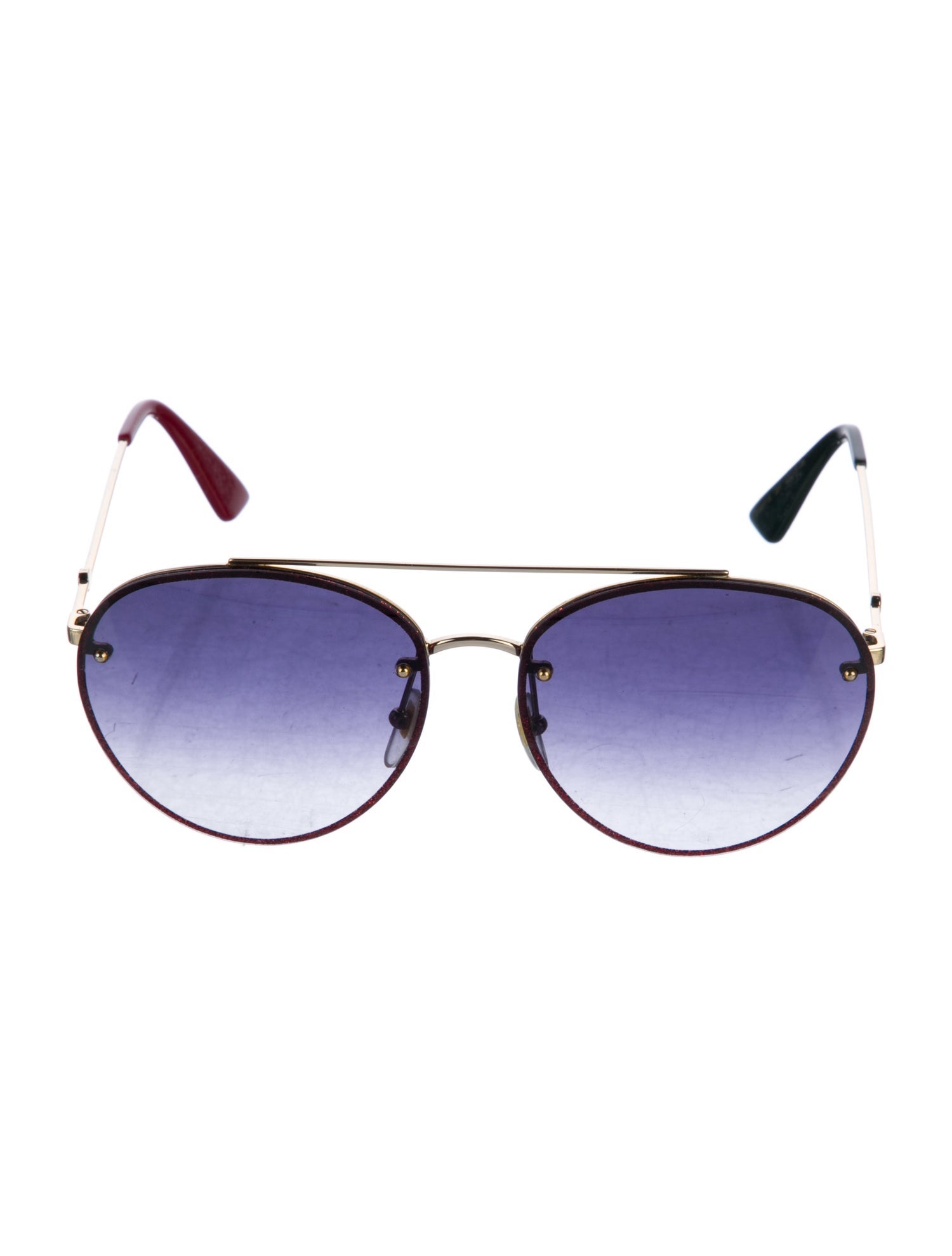 Gucci Interlocking G Logo Aviator Sunglasses