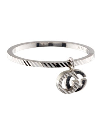 Gucci 18K Running GG Charm Ring