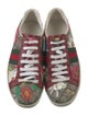 Gucci Flora Print Leather Trim Embellishment Sneakers