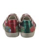 Gucci Flora Print Leather Trim Embellishment Sneakers