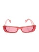 Gucci Interlocking G Logo Square Sunglasses