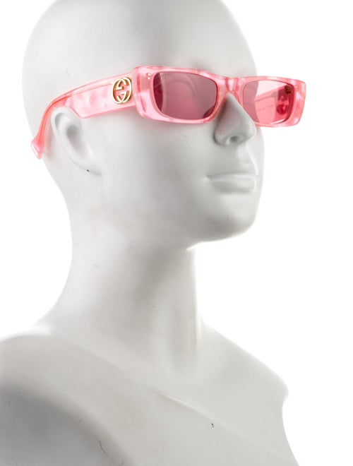 Gucci Interlocking G Logo Square Sunglasses