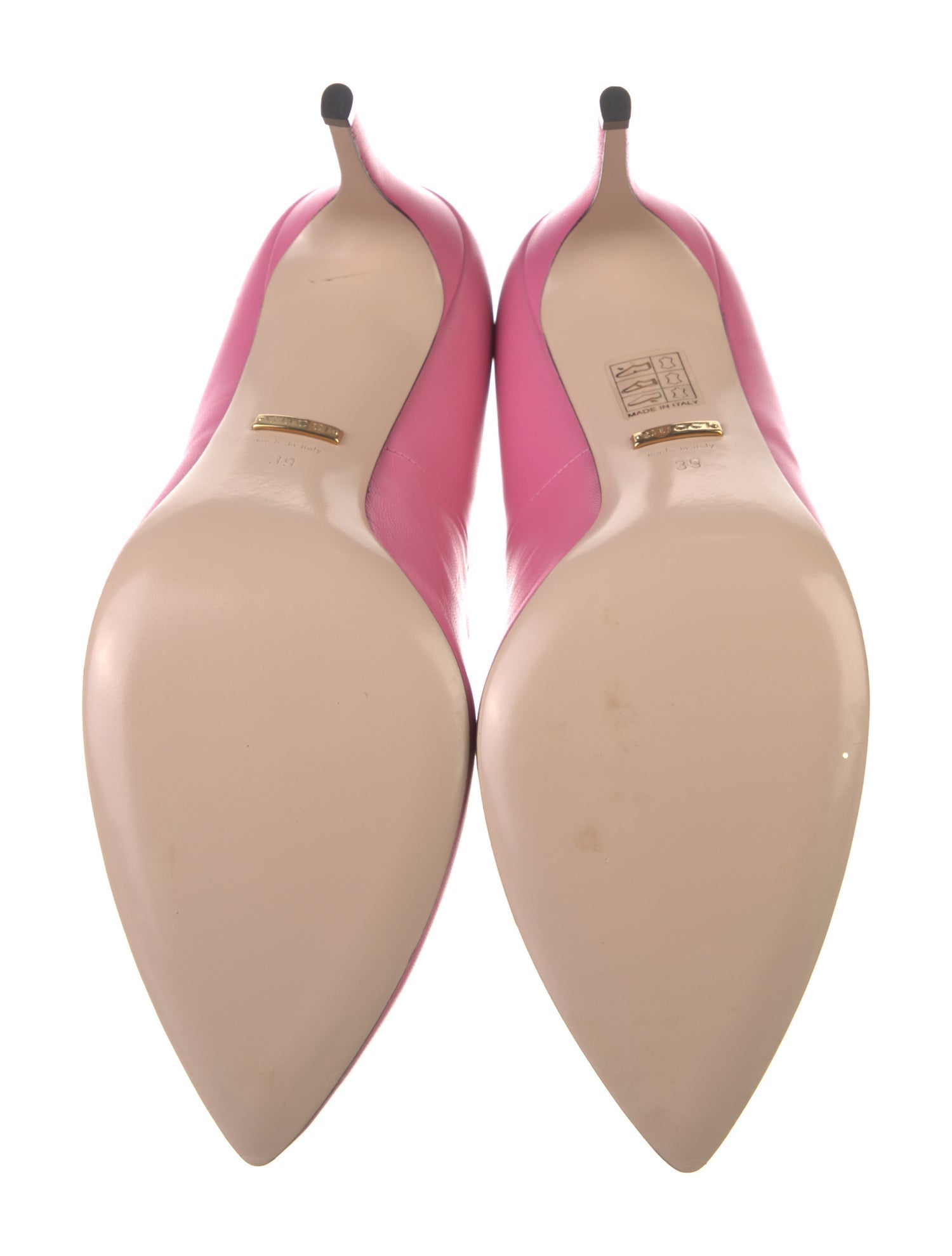 Gucci Double G Logo Leather Pumps