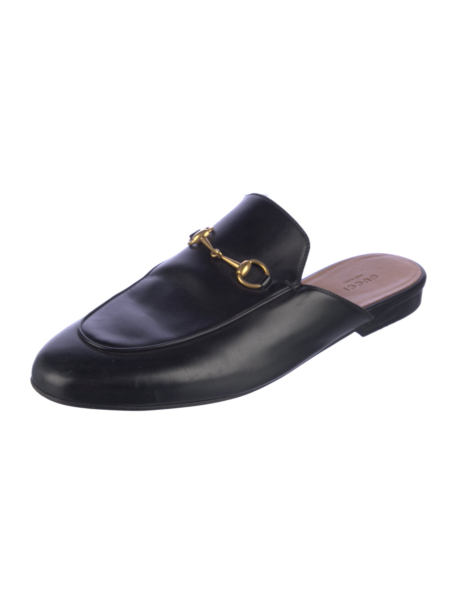 Gucci Horsebit Accent Leather Mules