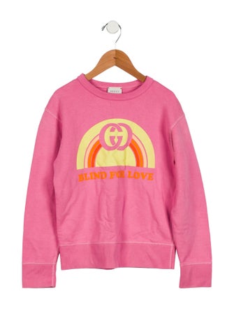 Gucci Girls' Graphic Print Crew Neck Sweatshirt
