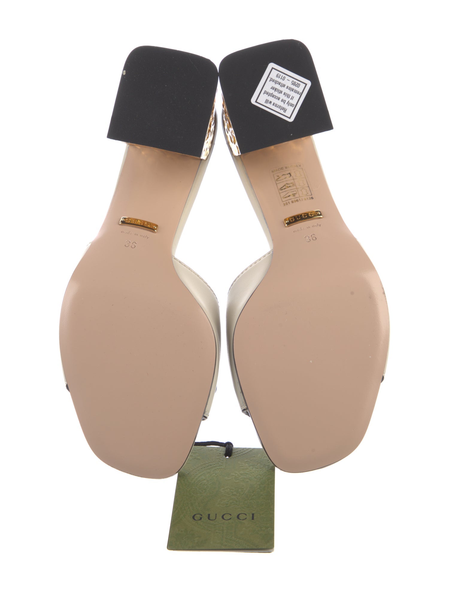 Gucci Interlocking G Logo Leather Slides